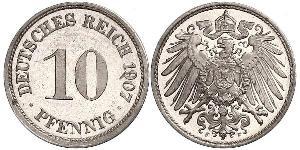 10 Pfennig Germany Copper/Nickel 