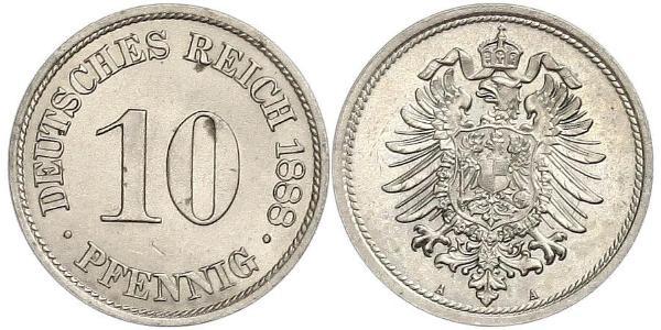 10 Pfennig Germany Copper/Nickel 
