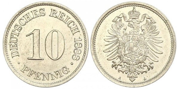 10 Pfennig Germany Copper/Nickel 