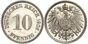 10 Pfennig Allemagne Cuivre/Nickel 