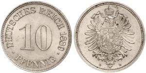 10 Pfennig Allemagne Cuivre/Nickel 