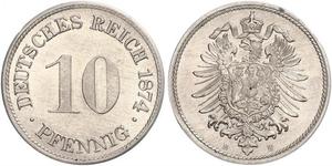 10 Pfennig Allemagne Cuivre/Nickel 