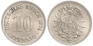 10 Pfennig Allemagne Cuivre/Nickel 