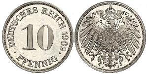 10 Pfennig Allemagne Cuivre/Nickel 