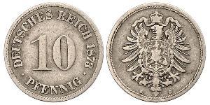 10 Pfennig Allemagne Cuivre/Nickel 
