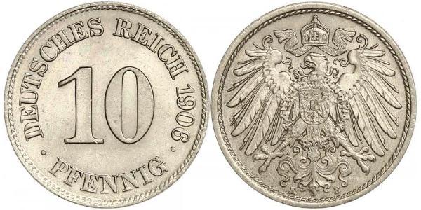 10 Pfennig Allemagne Cuivre/Nickel 