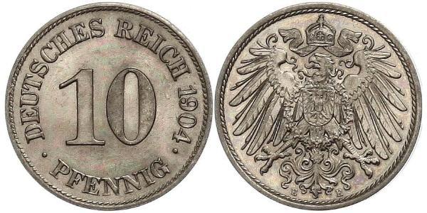 10 Pfennig Allemagne Cuivre/Nickel 
