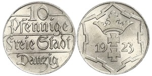 10 Pfennig Gdansk (1920-1939) Cuivre/Nickel 