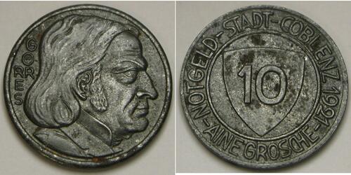 10 Pfennig Alemania Iron 