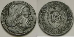 10 Pfennig 德国 Iron 
