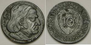 10 Pfennig 德国 Iron 