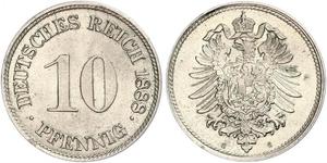 10 Pfennig Deutschland Kupfer/Nickel 