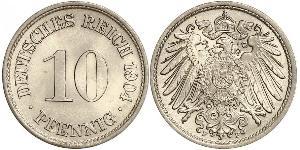 10 Pfennig Deutschland Kupfer/Nickel 