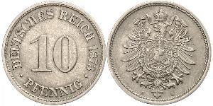 10 Pfennig Deutschland Kupfer/Nickel 