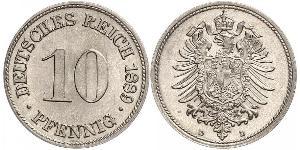 10 Pfennig Deutschland Kupfer/Nickel 