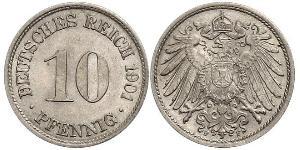 10 Pfennig Deutschland Kupfer/Nickel 