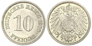 10 Pfennig Deutschland Kupfer/Nickel 