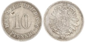 10 Pfennig Deutschland Kupfer/Nickel 