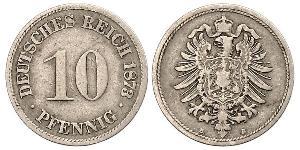 10 Pfennig Deutschland Kupfer/Nickel 