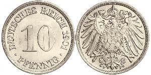 10 Pfennig Deutschland Kupfer/Nickel 