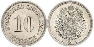 10 Pfennig Deutschland Kupfer/Nickel 