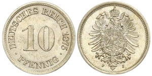 10 Pfennig Deutschland Kupfer/Nickel 