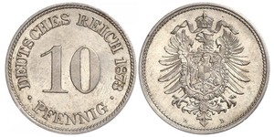 10 Pfennig Deutschland Kupfer/Nickel 