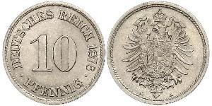 10 Pfennig Deutschland Kupfer/Nickel 