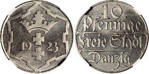 10 Pfennig Gdansk (1920-1939) Kupfer/Nickel 