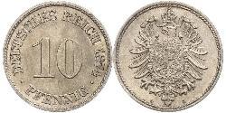 10 Pfennig Alemania Níquel/Cobre 