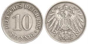 10 Pfennig Alemania Níquel/Cobre 