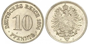 10 Pfennig Alemania Níquel/Cobre 