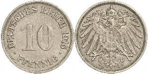 10 Pfennig Alemania Níquel/Cobre 