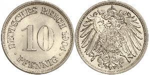 10 Pfennig Alemania Níquel/Cobre 