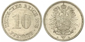 10 Pfennig Alemania Níquel/Cobre 