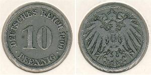 10 Pfennig Alemania Níquel/Cobre 