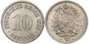 10 Pfennig Alemania Níquel/Cobre 