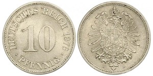 10 Pfennig Alemania Níquel/Cobre 