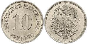 10 Pfennig Alemania Níquel/Cobre 