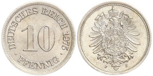 10 Pfennig Alemania Níquel/Cobre 