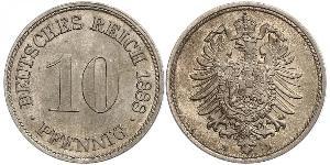 10 Pfennig Alemania Níquel/Cobre 