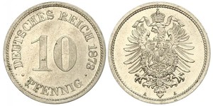 10 Pfennig Alemania Níquel/Cobre 