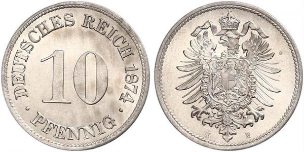 10 Pfennig Alemania Níquel/Cobre 