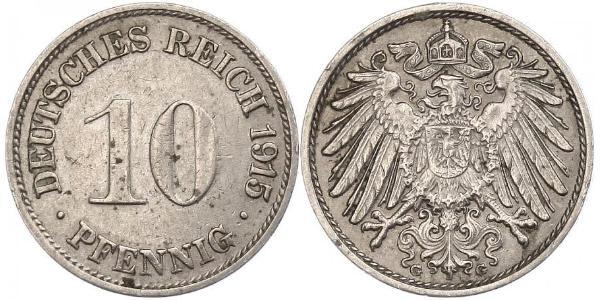 10 Pfennig Alemania Níquel/Cobre 