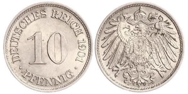 10 Pfennig Alemania Níquel/Cobre 