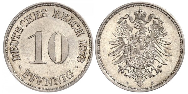 10 Pfennig Alemania Níquel/Cobre 