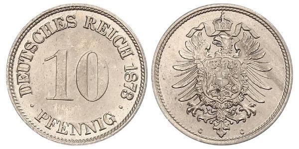 10 Pfennig Germania Rame/Nichel 