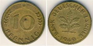 10 Pfennig West Germany (1949-1990) Steel/Brass 