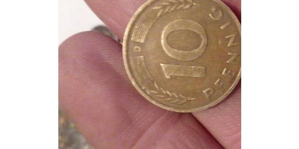 10 Pfennig 西德 (1949 - 1990) Steel/黃銅 