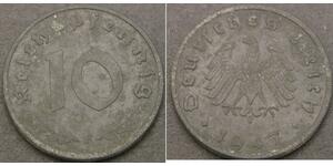 10 Pfennig Alemania nazi (1933-1945) Zinc 